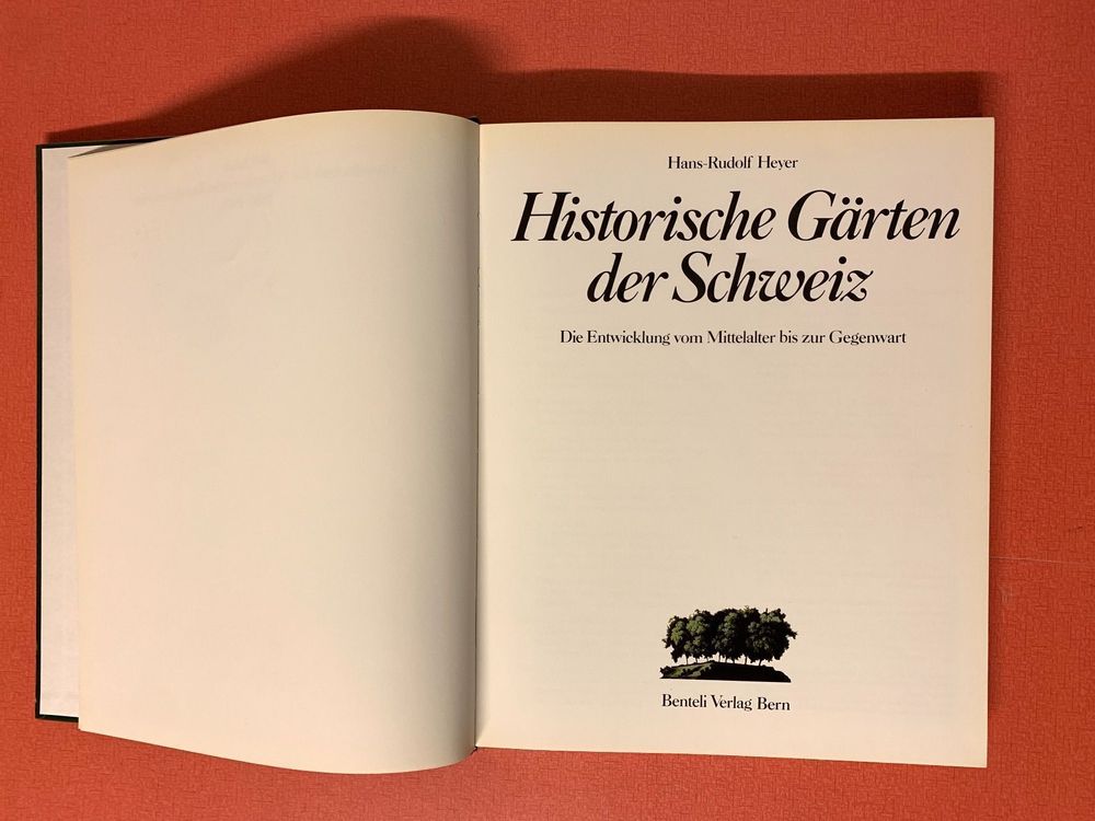 Buch Historische Gärten der Schweiz Kaufen auf Ricardo