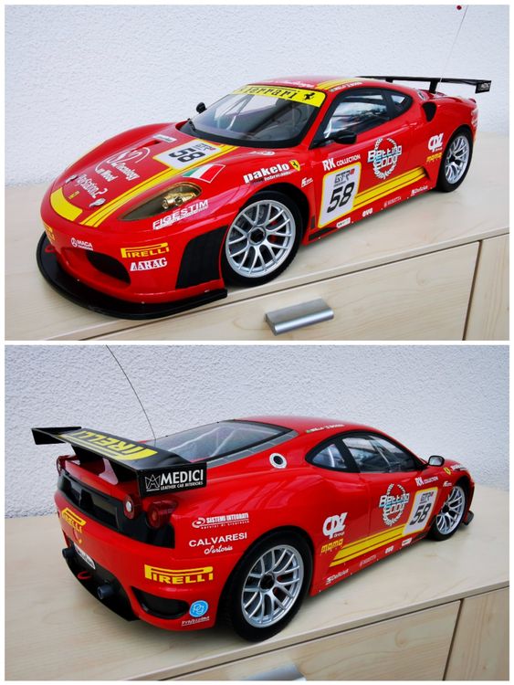 MjX Mst.1:7,R/C Ferrari F430 GT,65 cm lang,unbespielt,in OVP (Neu