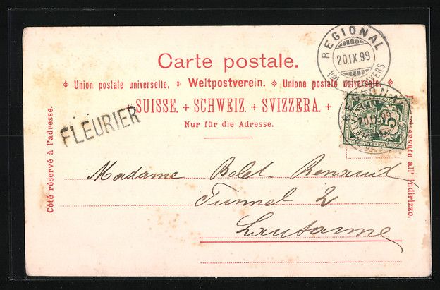 Cartes postales: AK Fleurier, Le Musée, 1899 – D'occasion à Berlin par bartko-reher 1