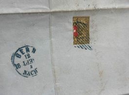 ZB117) 16II Rayon Halbierung auf Brief verfälschung Befund