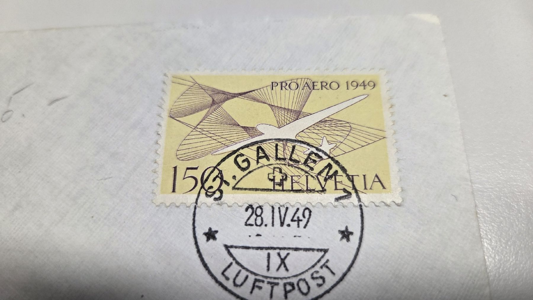 Tutti i francobolli: 1949 Pro Aero St. Gallen – Usato da Arni AG venduto da Moth68 1
