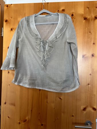 Damenbluse NILE essential Grösse S beige Zustand gut