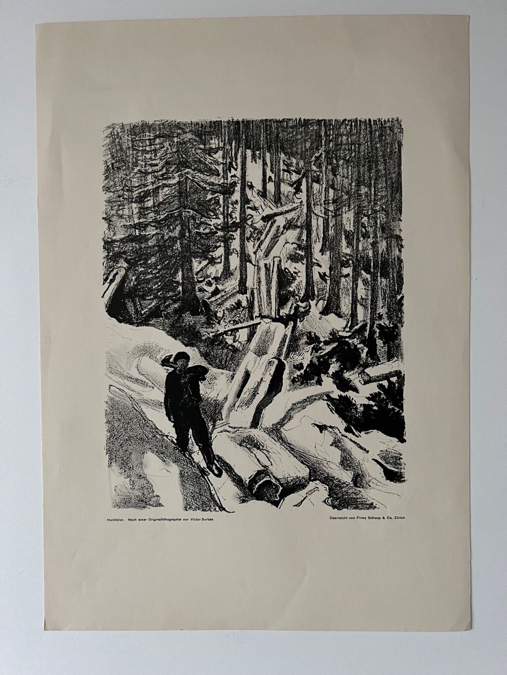 Arts picturaux & lithographies: Victor Surbek, Lithografie – D'occasion à Rain par Pic-Ass 1