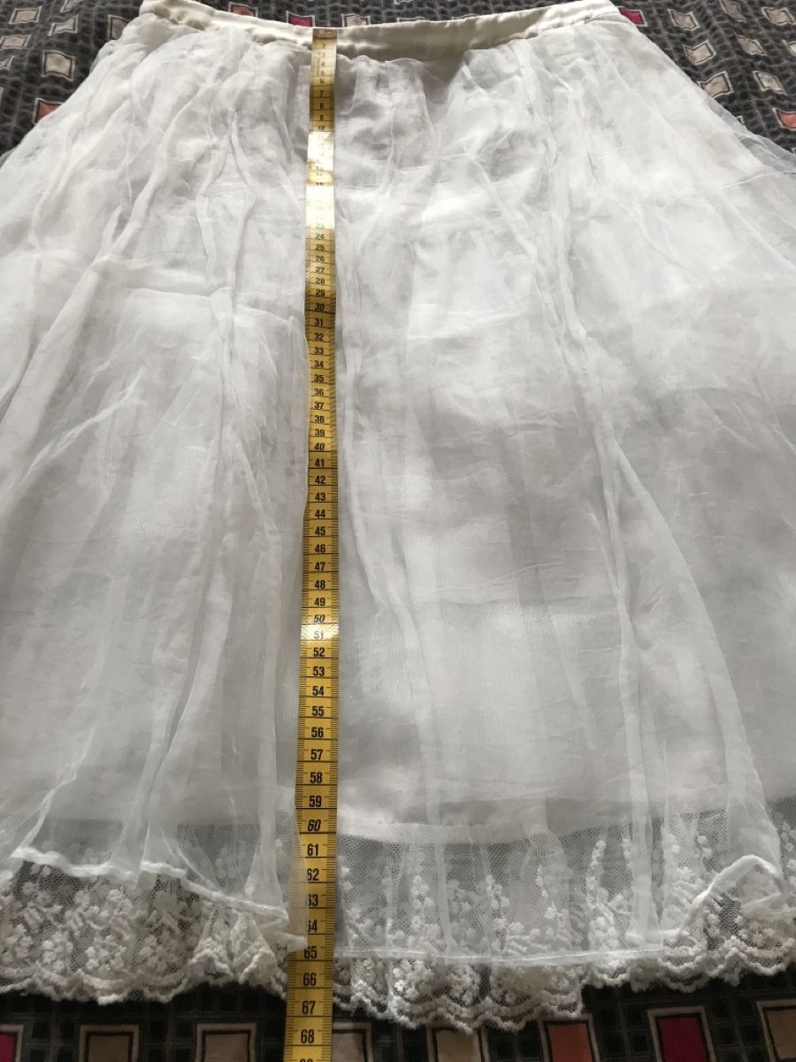 Gonne: Jupe jupon blanc doublée dentelle MYRINE, taille M – Nuovo (secondo la descrizione) da Morges venduto da sandy069 2