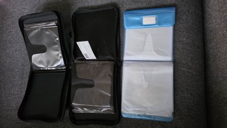 Lot de 3 pochettes de rangement CD/DVD