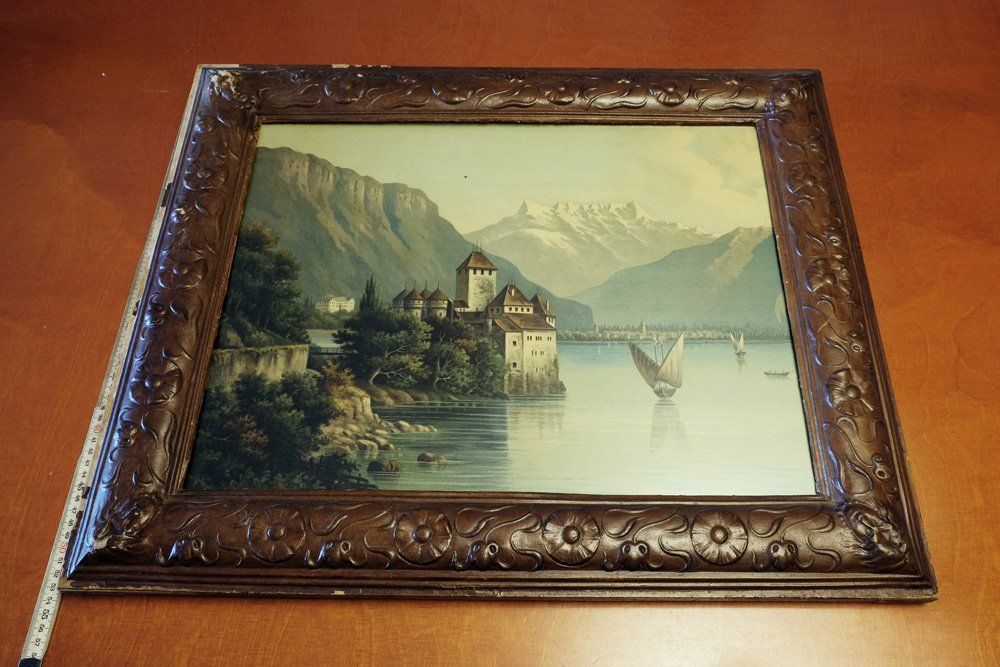 Gemälde: Château de Chillon - Tableau – Gebraucht aus Morgins von Laurentcorinne 3