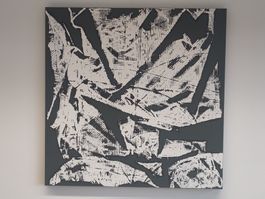 Abstraktes Gemälde, Leinwand, Kunst, Unikat, 100x100cm