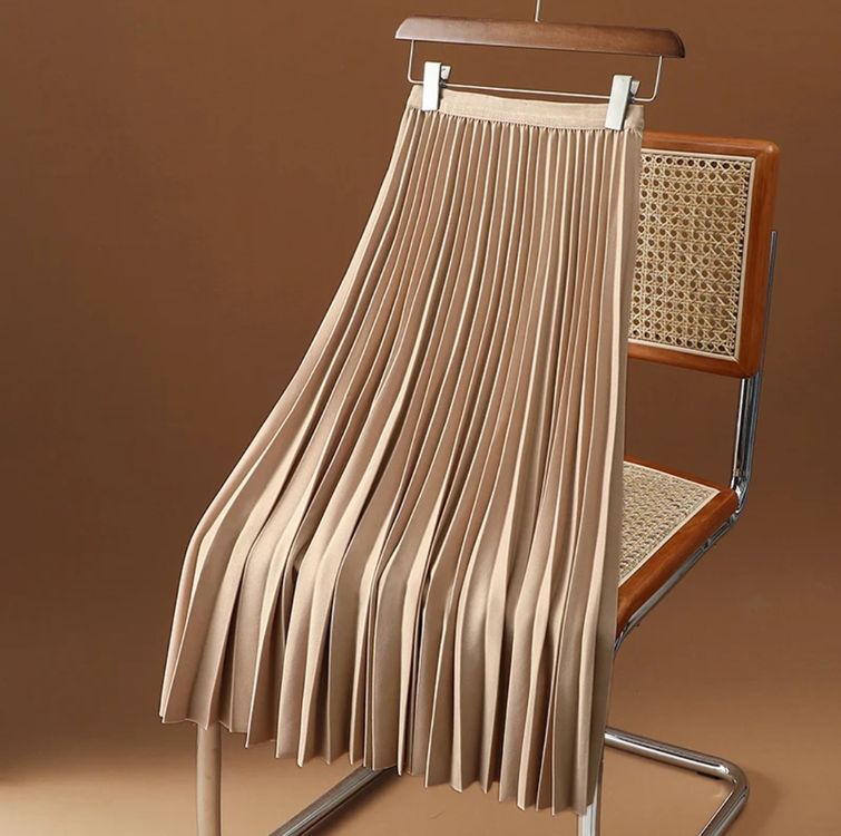 Damen Satin Maxi Rock Hochtailliert - Fishtail Wickelrock Lang