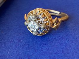 Vergoldeter Ring Tempelblume (54)