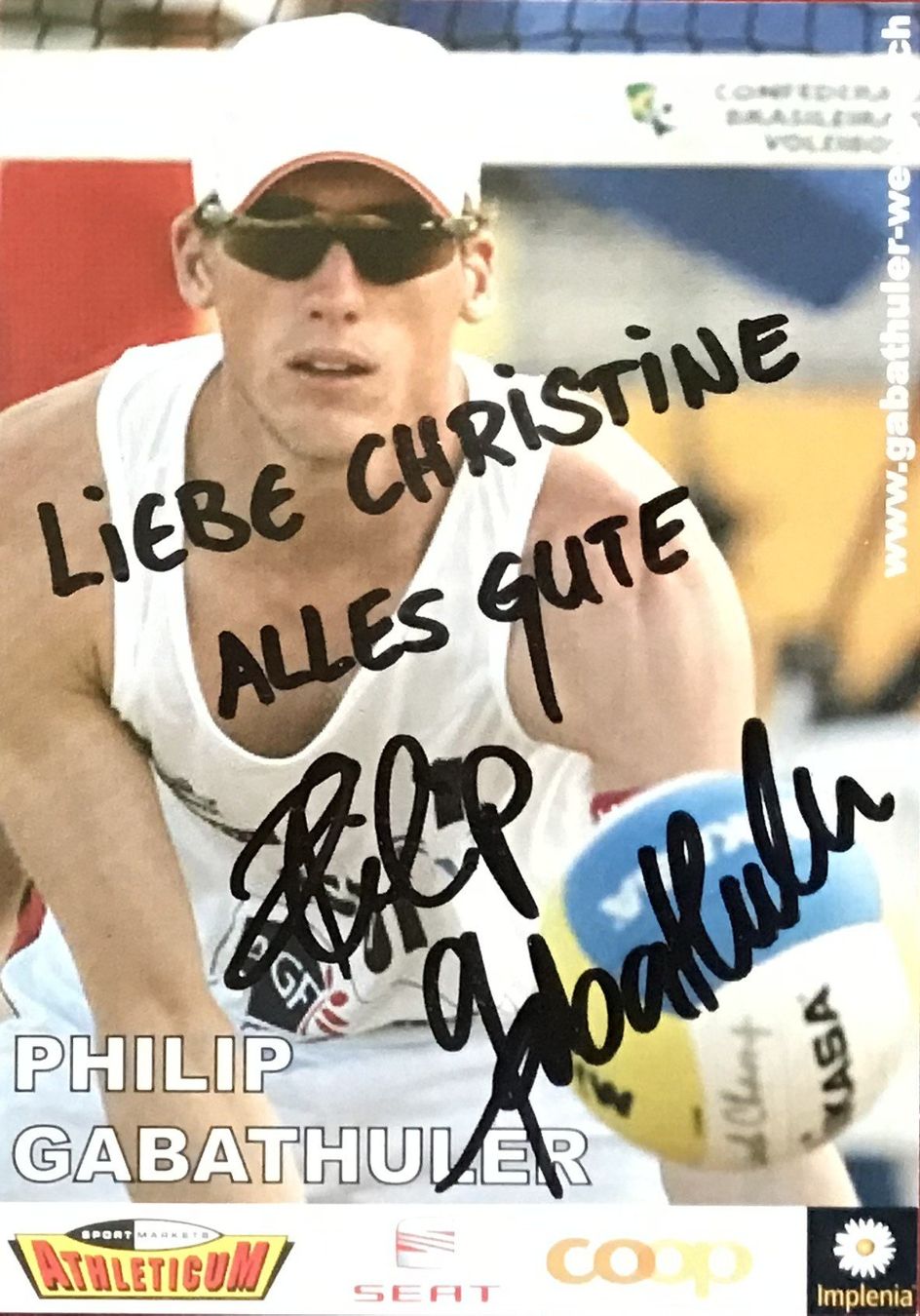 Autogramme: David Wenger & Philip Gabathuler Autogramme Beachvolleyball – Gebraucht aus Bischofszell von Gottselig 1
