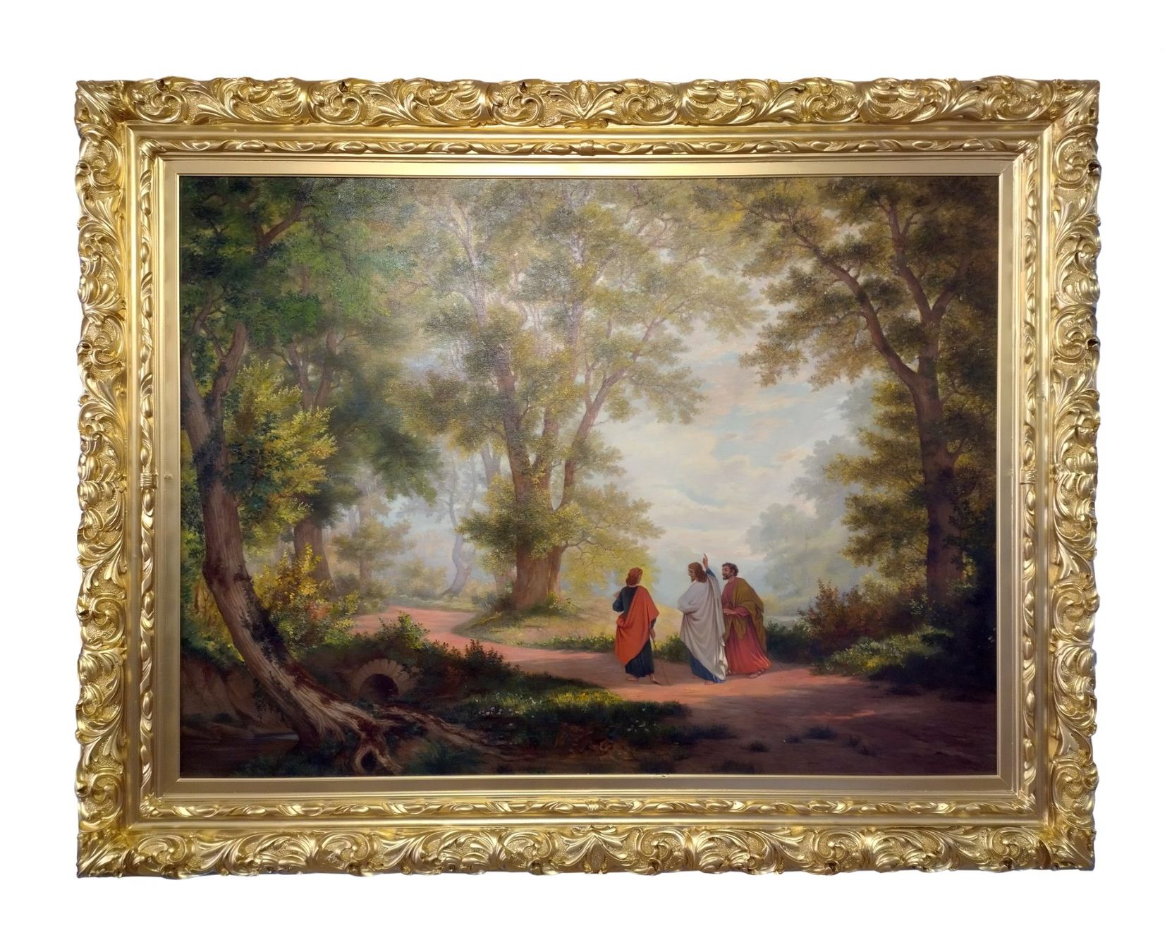 Gemälde: Ölgemälde "Der Gang nach Emmaus" – Gebraucht aus Rheineck von Polcadot