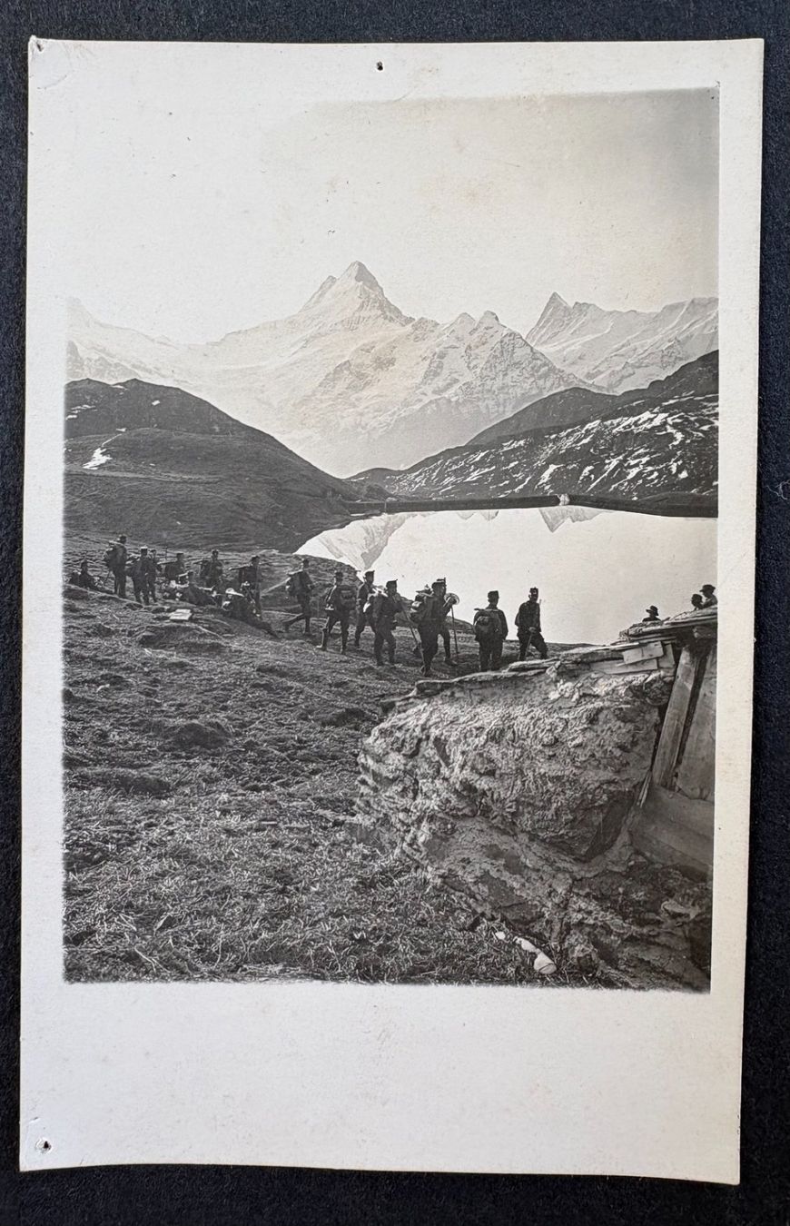 Schweizer Armee Armi bianche: ANSICHTSKARTE SCHWEIZER ARMEE SOLDATEN IM GEBIRGE – Usato da Ostermundigen venduto da crazy-horse-1840