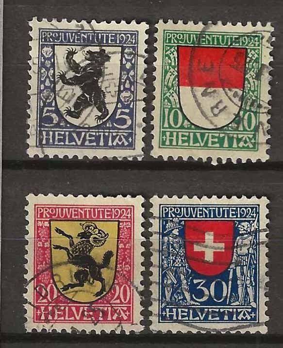 Alle Briefmarken: PJ024 - Pro Juventute 1924 obl. – Gebraucht aus Trélex von Phil_Albert