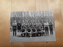 Alte Fc Basel Mannschaftskarte vom Cupfinal 1970  FCB