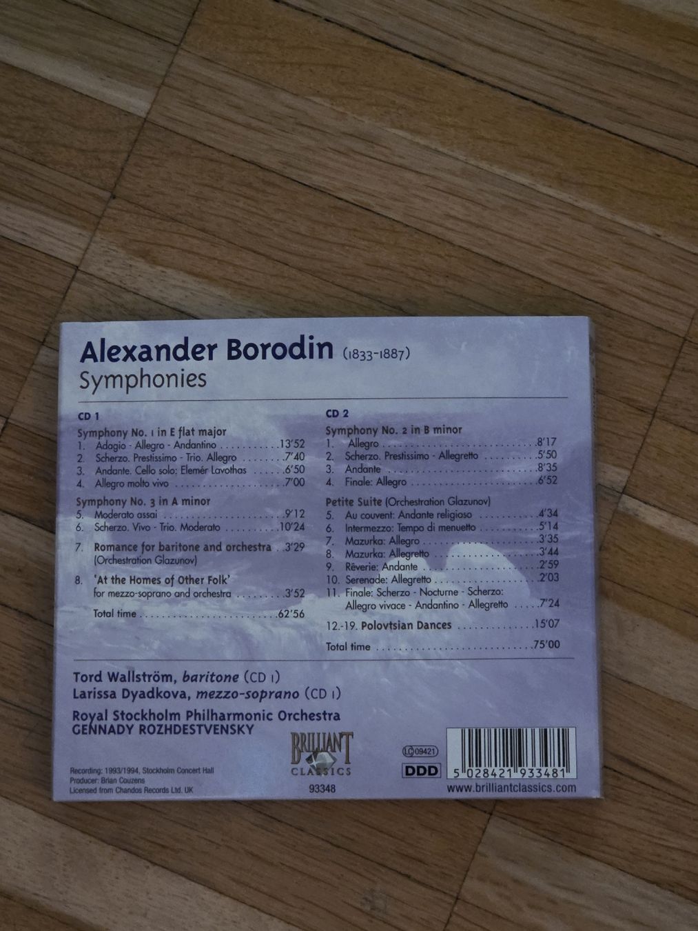 CD: Doppel-CD: Alexander Borodin: Symphonies – Usato da Aesch BL venduto da immon 1