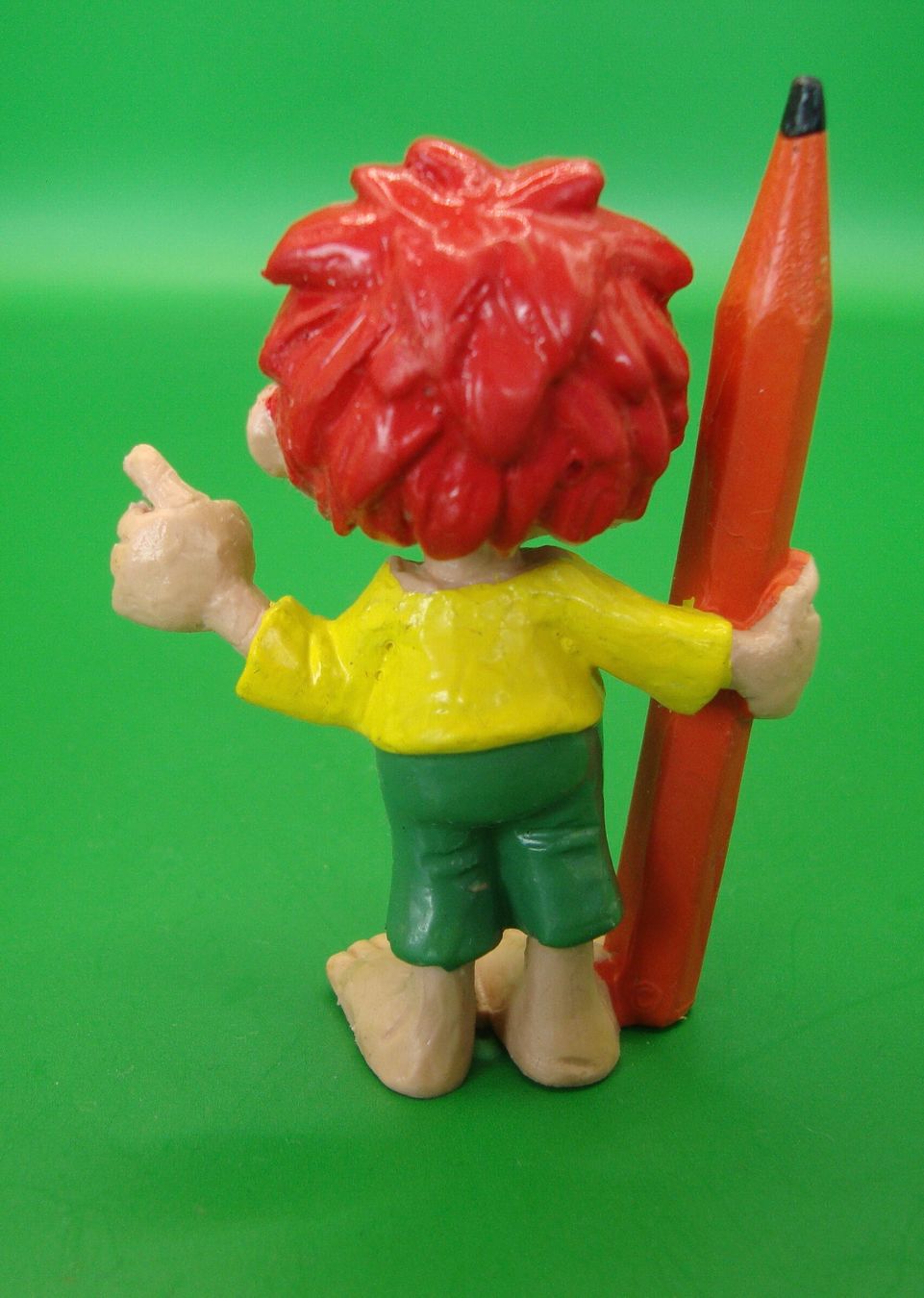 Bullyland Statuette: Pumuckl mit Bleistift 1983 Bully 6.5cm – Usato da Basel venduto da pink2010 1
