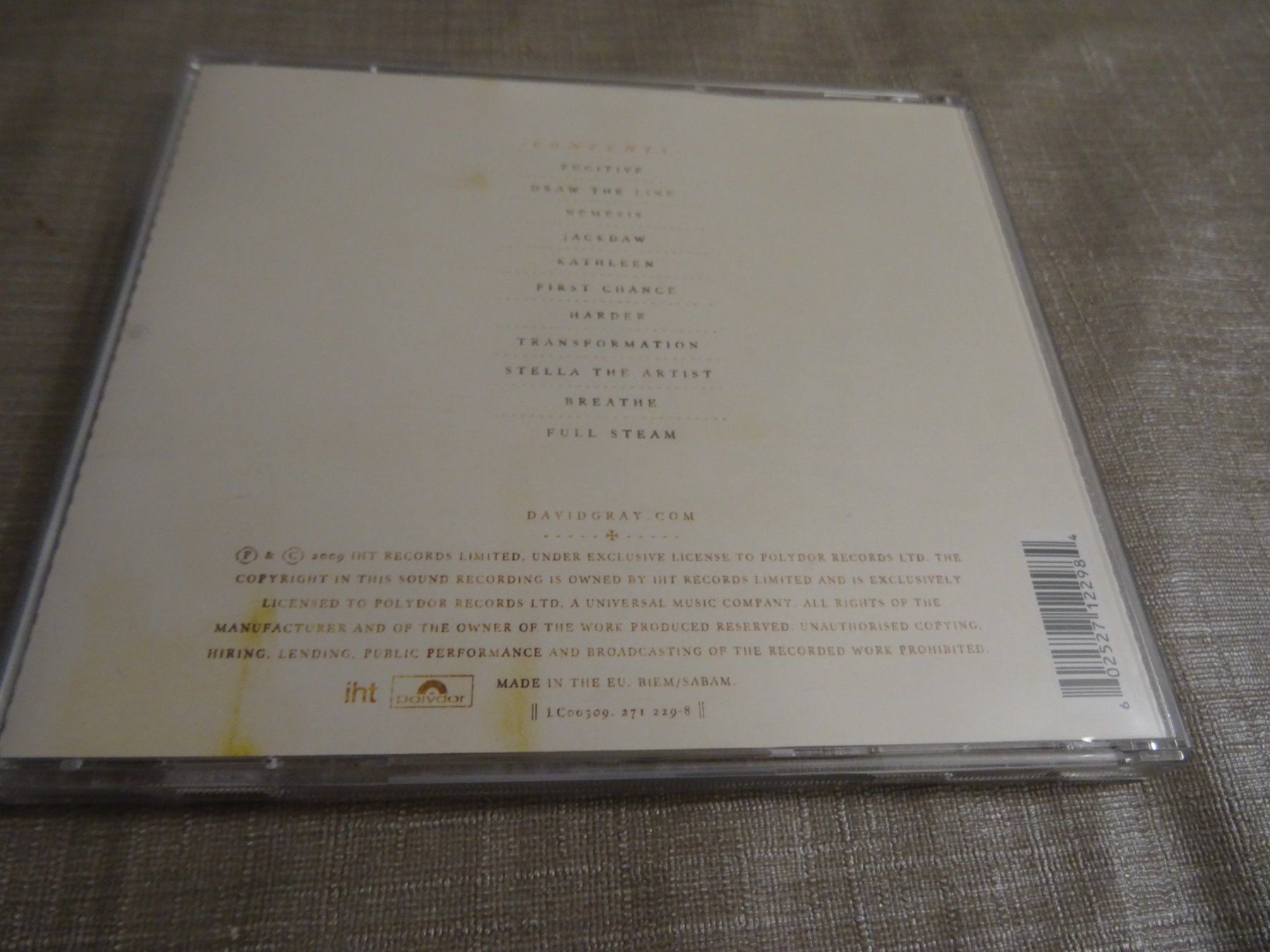 CD: David Gray - Draw the Line - CD – Usato da Olten venduto da Disc-Ausverkauf 1