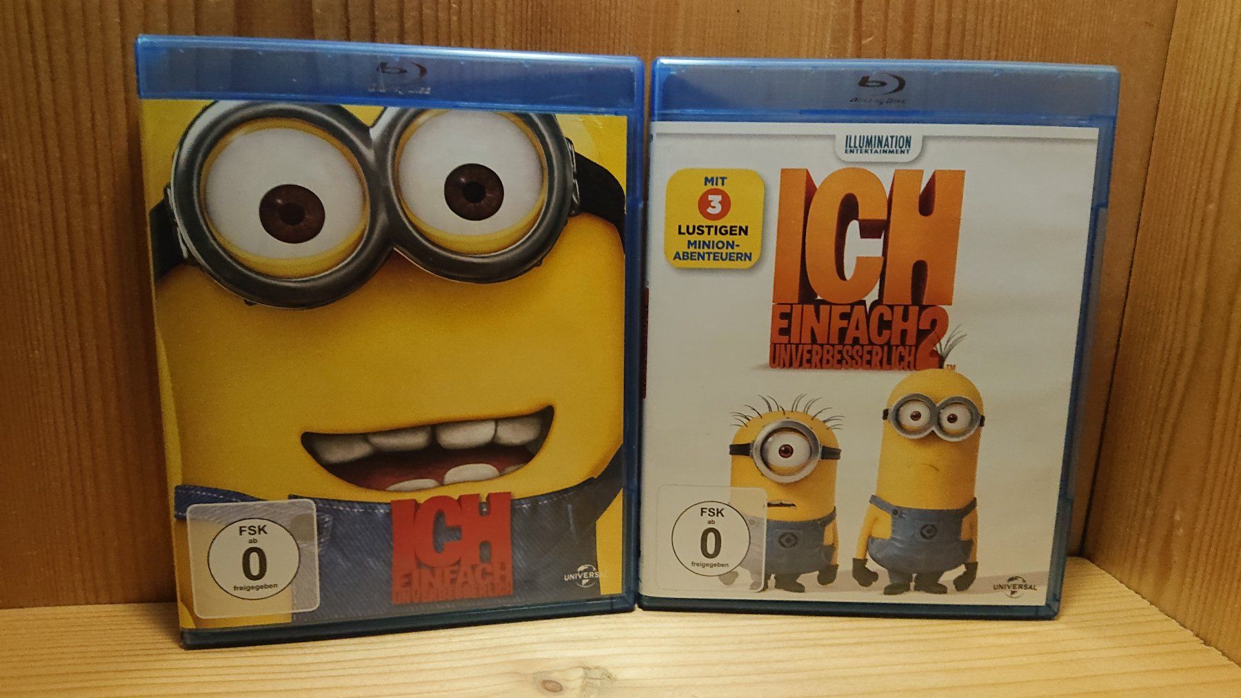 Alle DVDs: ICH EINFACH UNVERBESSERLICH 1 und 2 auf Blu-Ray – Gebraucht aus Wilderswil von Exebub