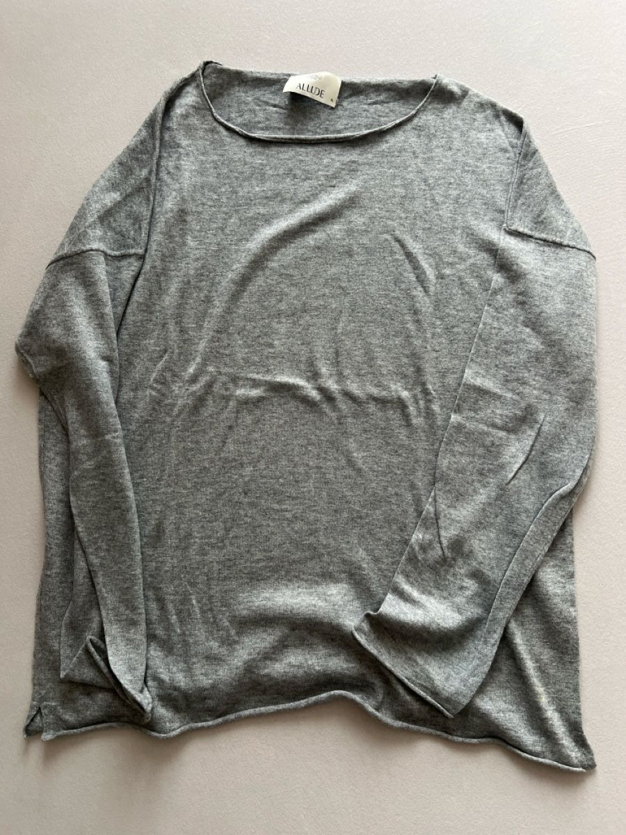 Allude Maglioni & Felpe: Graues T-Shirt - Basic Oberteil, Grösse XL – Usato da St. Gallen venduto da miksatoka