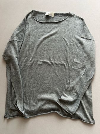Graues T-Shirt - Basic Oberteil, Grösse XL