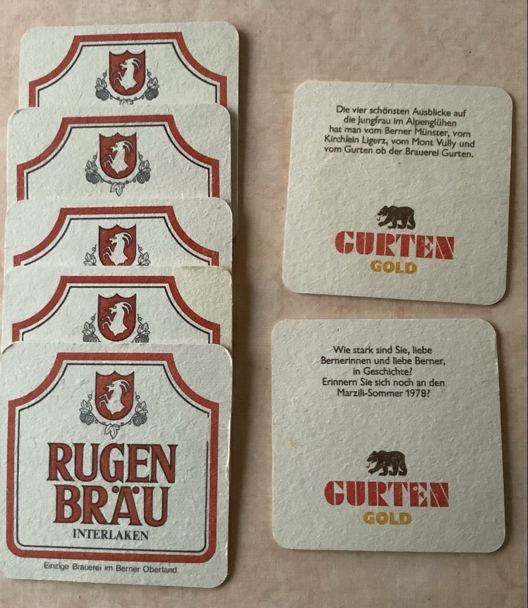 Dessous de verre: 7 Bierdeckel Kanton Bern – D'occasion à Lichtensteig par Buemo