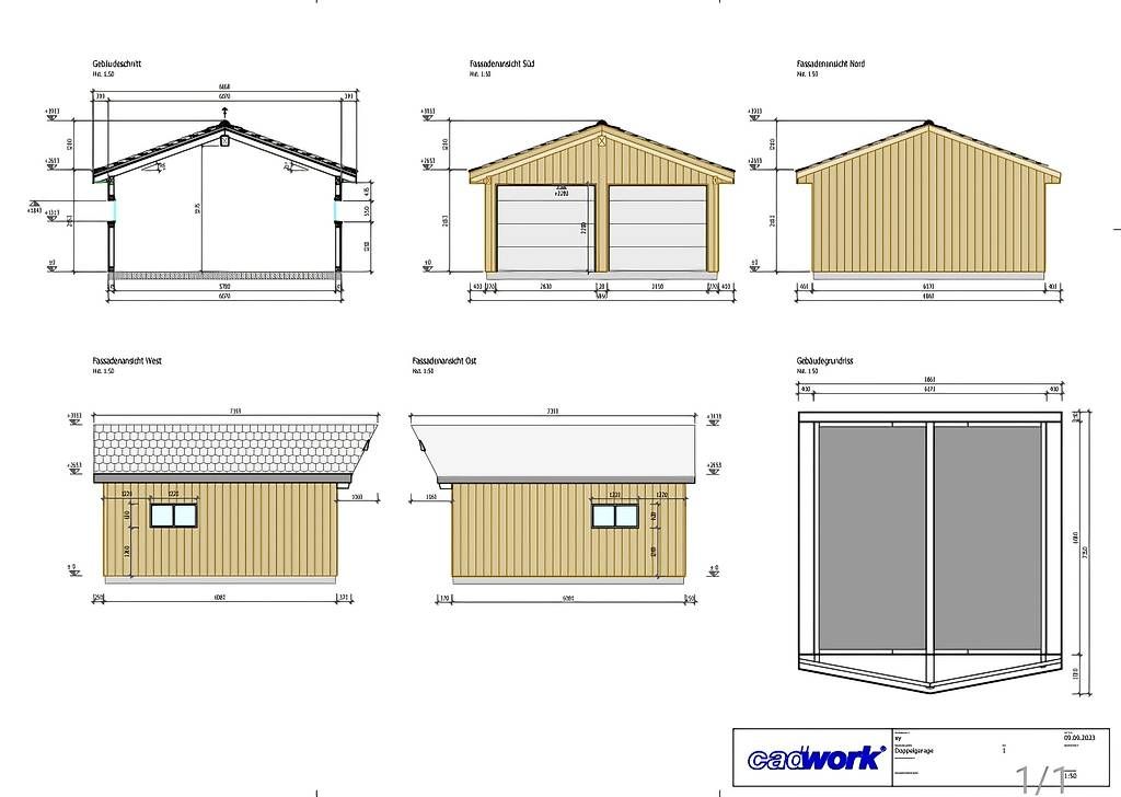 Casette da giardino & serre: Doppelgarage Elementbau 6×6m – Usato da Ebnat-Kappel venduto da Lev_yg6g 4