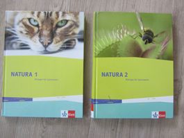 2 Lernbücher Natura 1+2, Biologie für Gymnasien