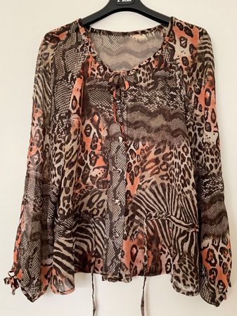 Haute Couture 100% Seiden Crêpe Bluse Gr M/L NEUWERTIG!