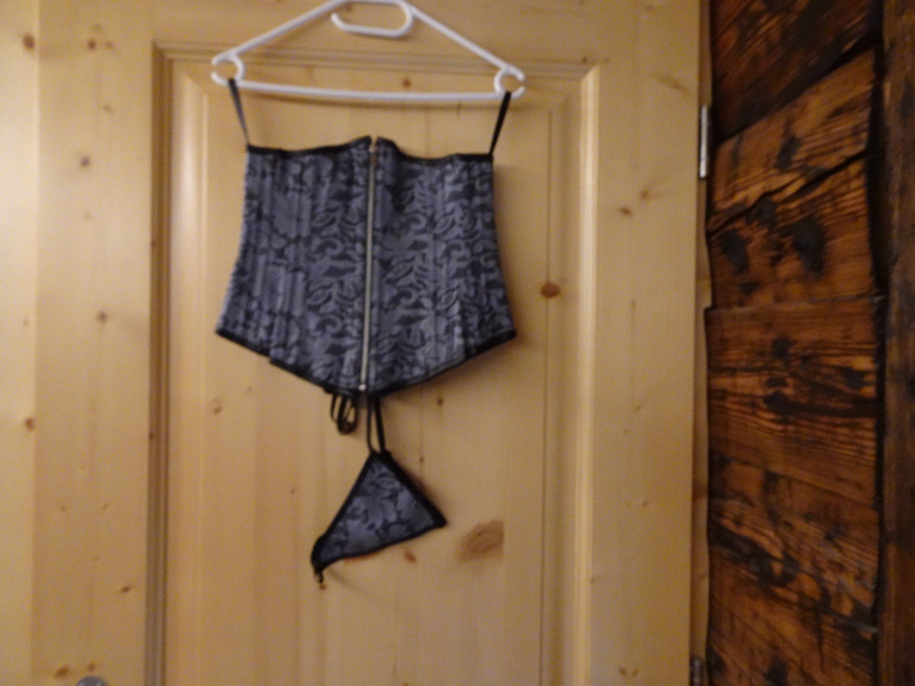Altra biancheria intima: Unterbrust Corsage & String grau-schwarz Gr. XS/S - 260367 – Usato da Küssnacht am Rigi venduto da Pidu5