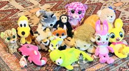 Grosses Plüschtier-Set (15 Stk.) – Ty Beanie Boos, Disney et