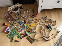 Playmobil Reiterhof Zubehör Figuren Pferde wie abgebildet