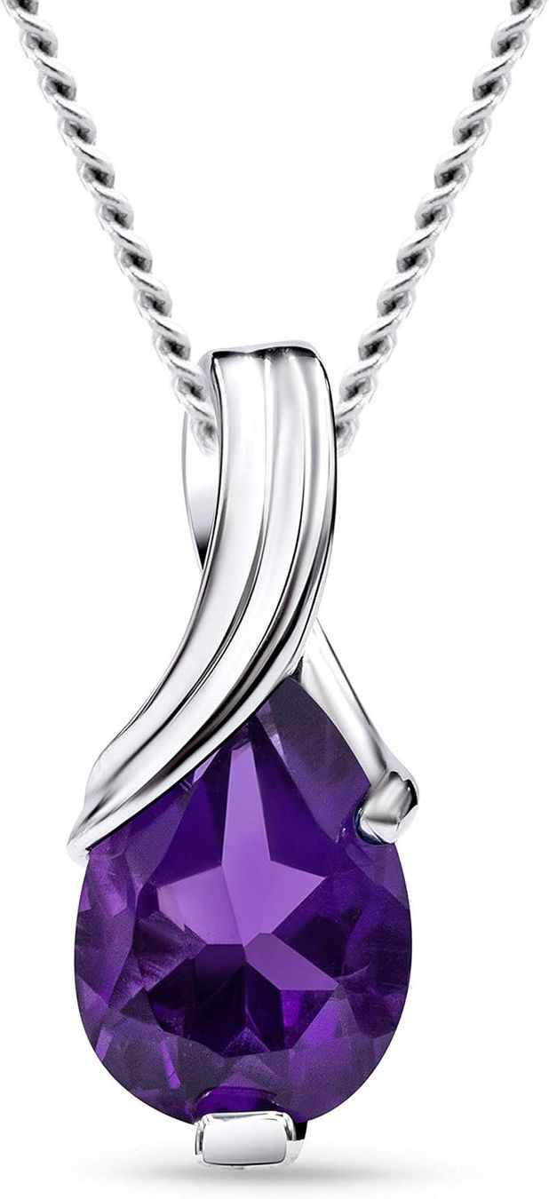 Ketten: 9k halskette mit amethyst – Neu und originalverpackt aus Hemmental von GoldundGlanz