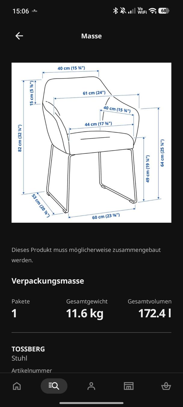 Ikea Stühle: Stuhl Ikea, einzeln, top Zustand – Gebraucht aus Nennigkofen von reg_2l8m 3