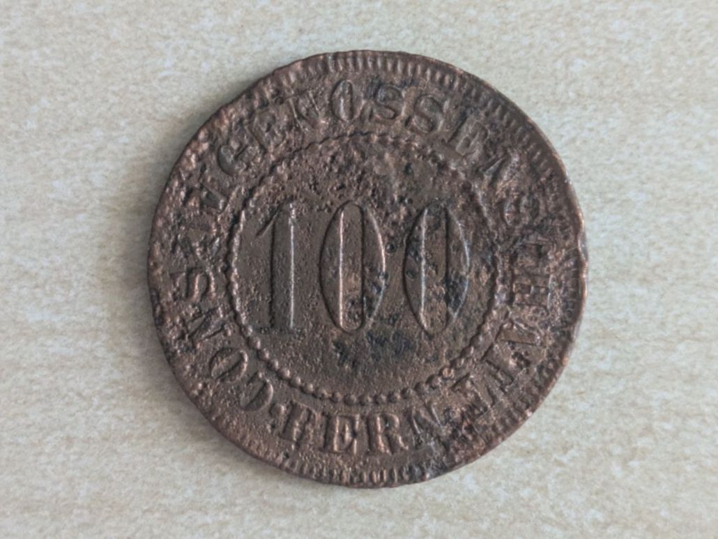 Medaglie: Consumgenossenschaft Bern 100 Rappen – Usato da Bern venduto da Ortelius 1