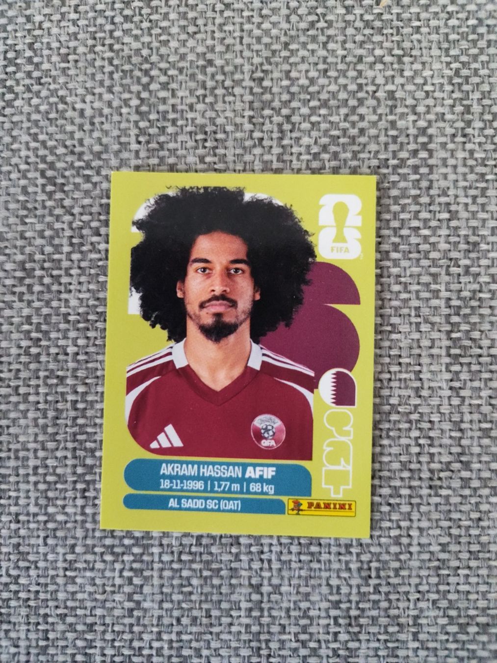 Panini Carte collezionabili: Panini WM 2026, QAT 18, Afif – Usato da Aarburg venduto da gloeckgloeck