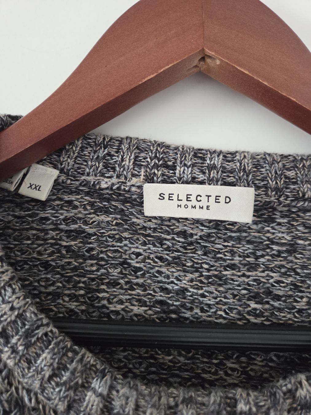 Maglioni & Felpe: Selected Homme Strickpullover, XXL, Grau melliert,Baumwolle – Usato da Basel venduto da Anghkorwatt 3