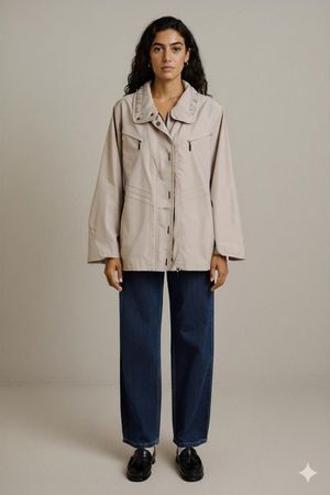 MARCONA Beige Damen Windbreaker Jacke