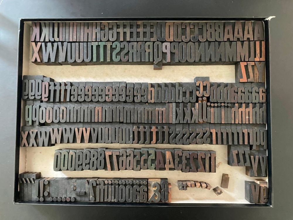 104 Holzbuchstaben 5cm Mit Stiften - Bastelset Für Deko & Malen