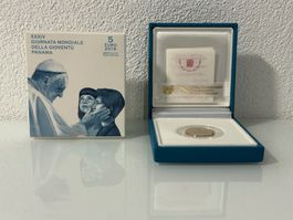 5 Euro Gedenkmünze Vatikan 2019 PP - Weltjungendtag Panama