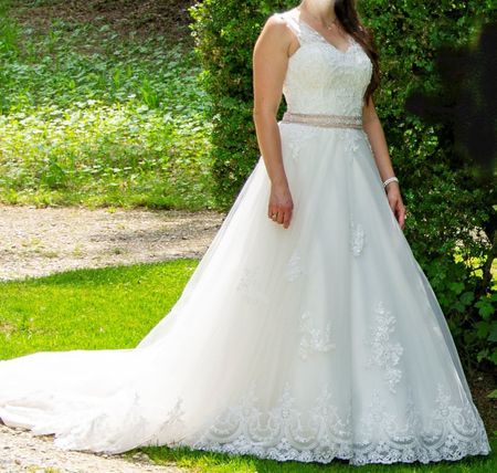 Brautkleid A-Linie Gr.38