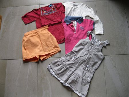 lot 5 pièces taille 110/116