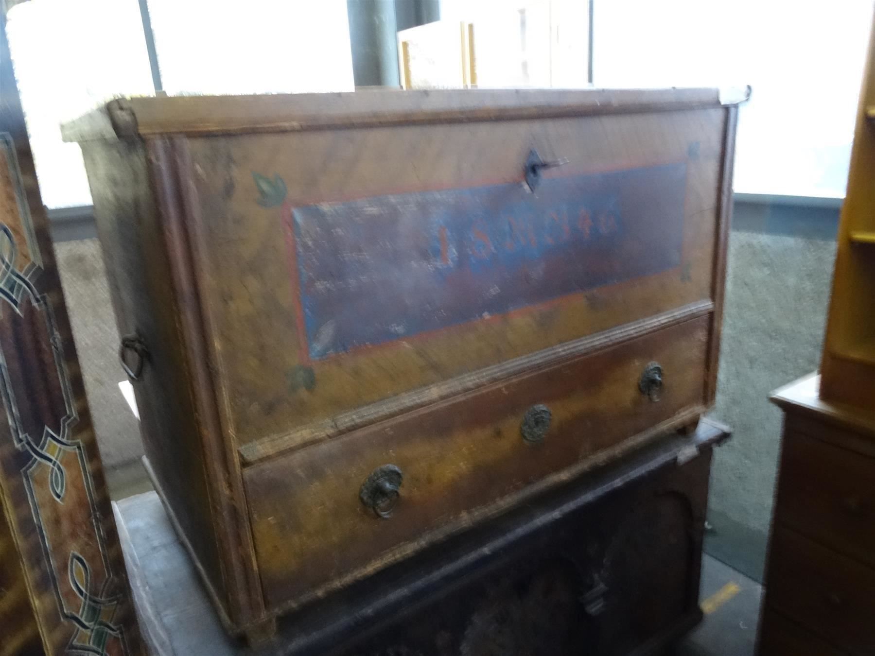 Cassapanche: Antike Truhe mit Schublade  1846 – Usato da Wädenswil venduto da verebe