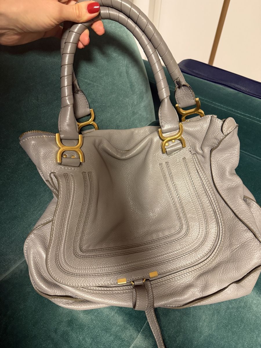 Chloé Borse da donna: Chloé Ledertasche Grau, geräumig & elegant – Usato da Wollerau venduto da Falou_Sch 1