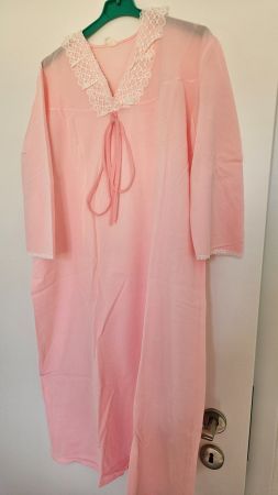 Camicia da notte rosa sintetica tg.M