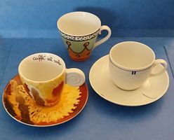 3x Espressotasse - Froschkönig bis caffé al volo