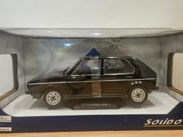Modellauto Solido VW Golf L schwarz neuwertig