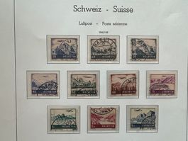 Flugpost F27-F34 gestempelt super Stempel  (4265)
