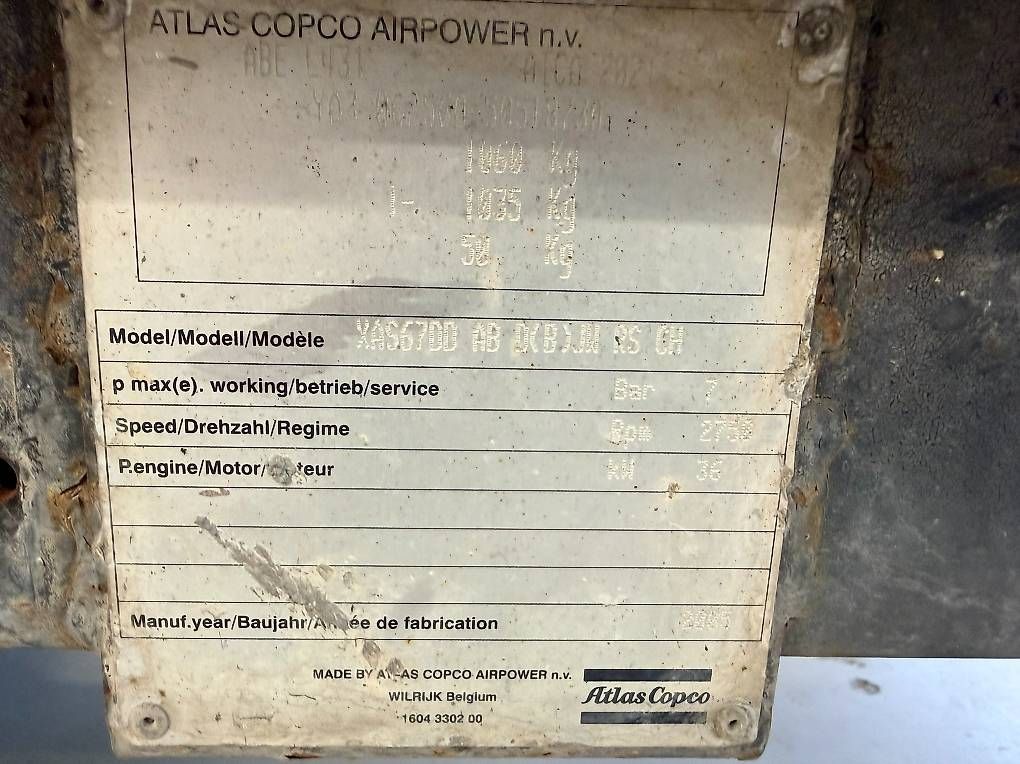 Generatori di corrente: Atlas Copco XAS 67 DDG Baukompressor Generator Stromerzeuger – Usato da Baar venduto da Fahrzeug-Technik-neu 3