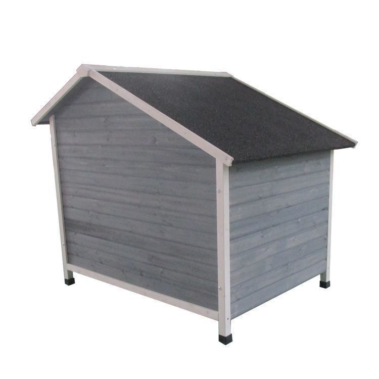Hundehütte M, grau isoliert, 110x80x95cm 3