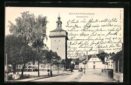 Schaffhausen, Strassenpartie am Schwaben